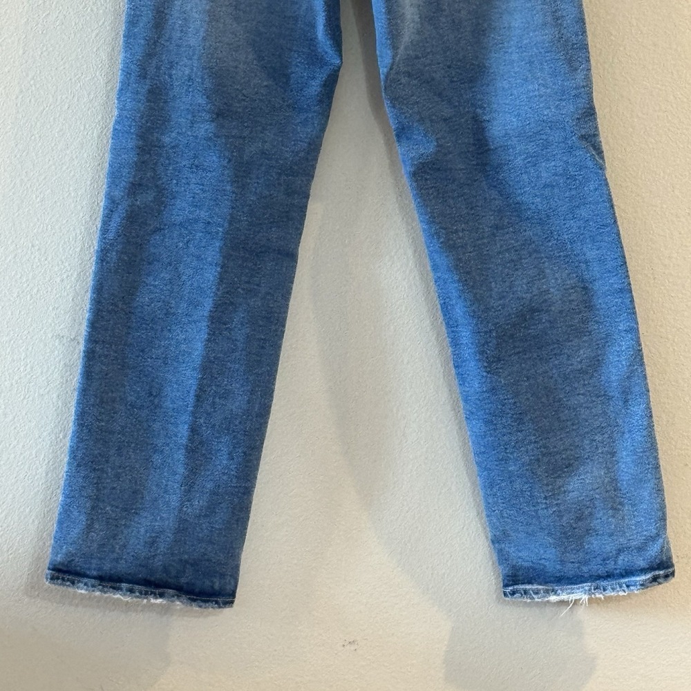 AG Brinley Mid Rise Straight Jeans 24 Japanese Fabric Raw Hem Denim - Picture 10 of 13